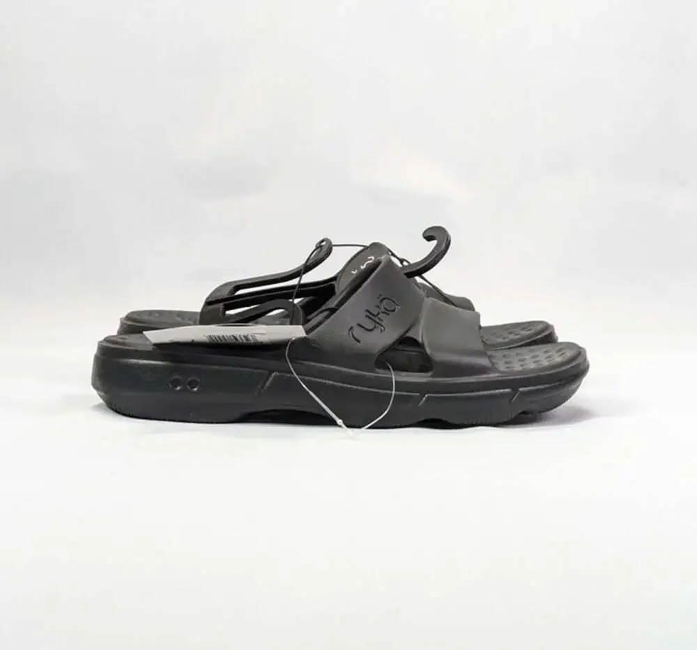 Ryka Women's Restoreslide Recovery Slide in Black Size 7 M (MSRP $50)
